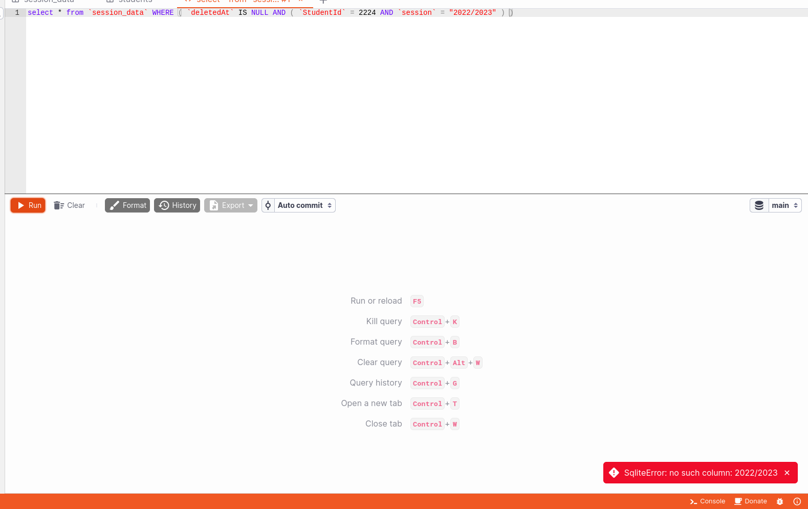 Wrong SQL error · Issue #518 · antares-sql/antares · GitHub
