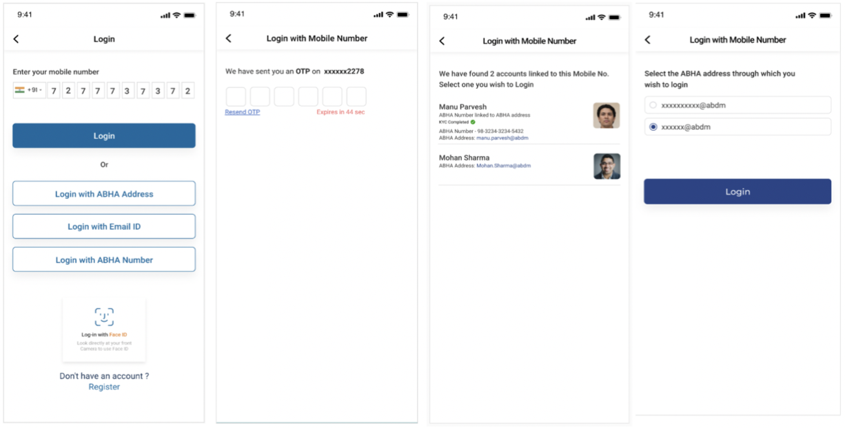 Login via Mobile Number