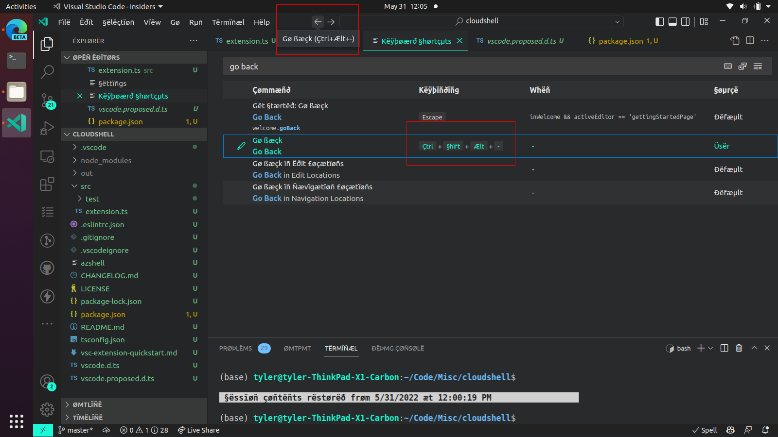 Keybindings appear to be static in hover · Issue #150897 · microsoft ...
