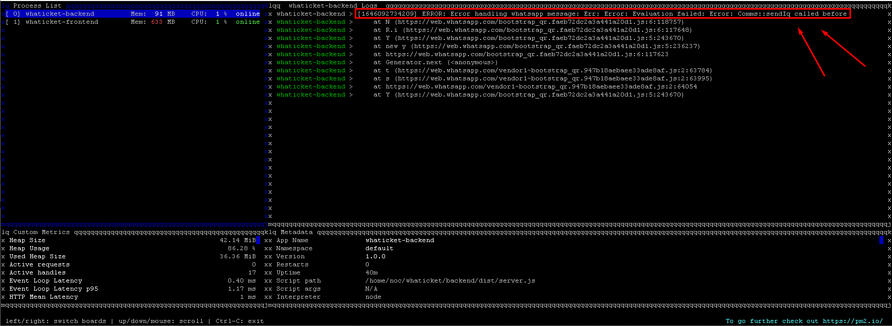 Mensagens não aparecem · Issue #396 · canove/whaticket-community · GitHub
