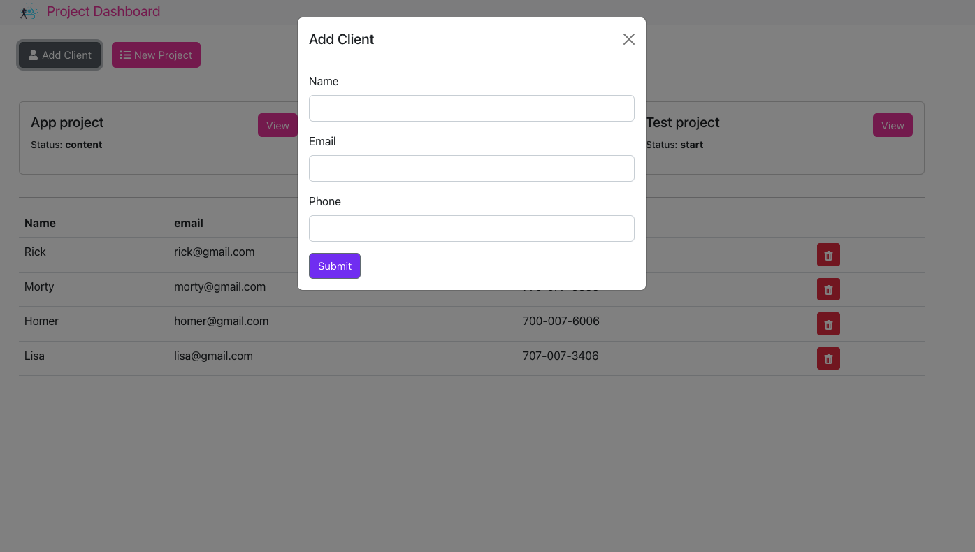 GitHub - RajNori/Projectio: A simple project management dashboard using ...