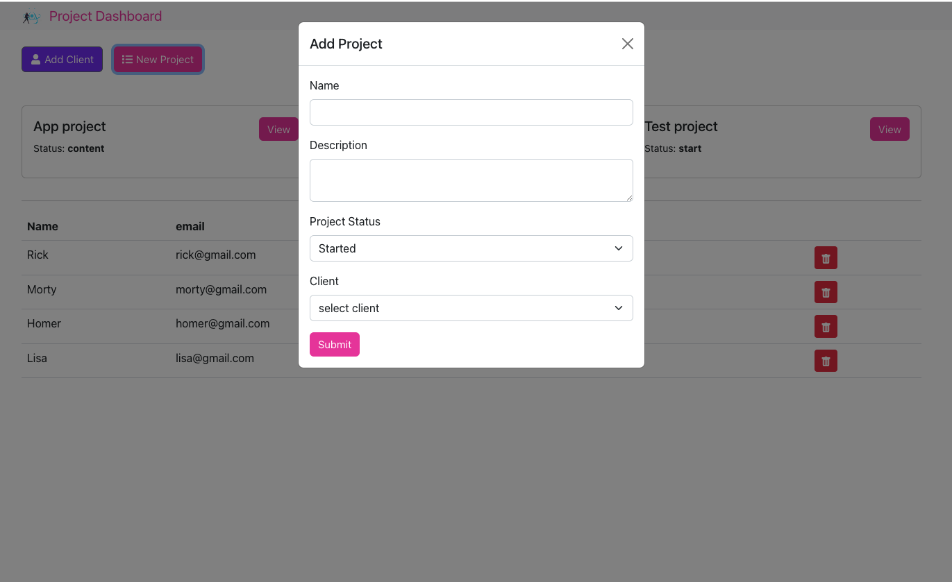 Add Project Ui Screen Example GitHub - RajNori/Projectio: A simple project management dashboard using ...
