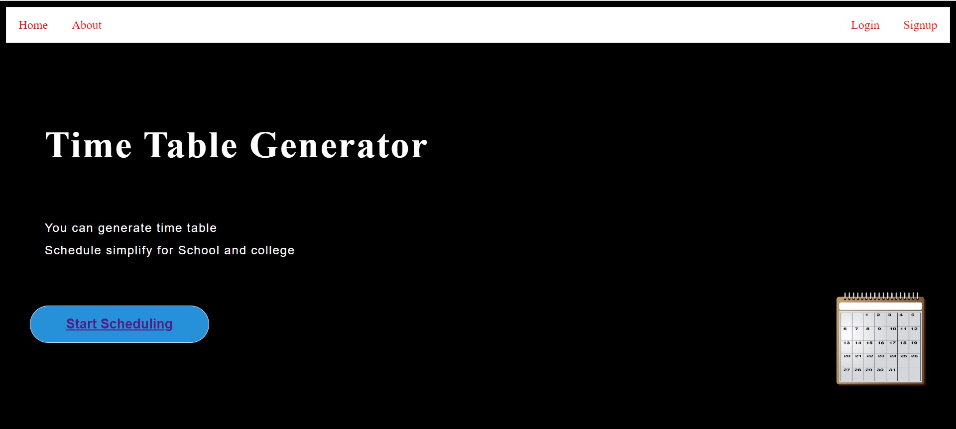 GitHub - Dinesh-78/simple-time-table-generator