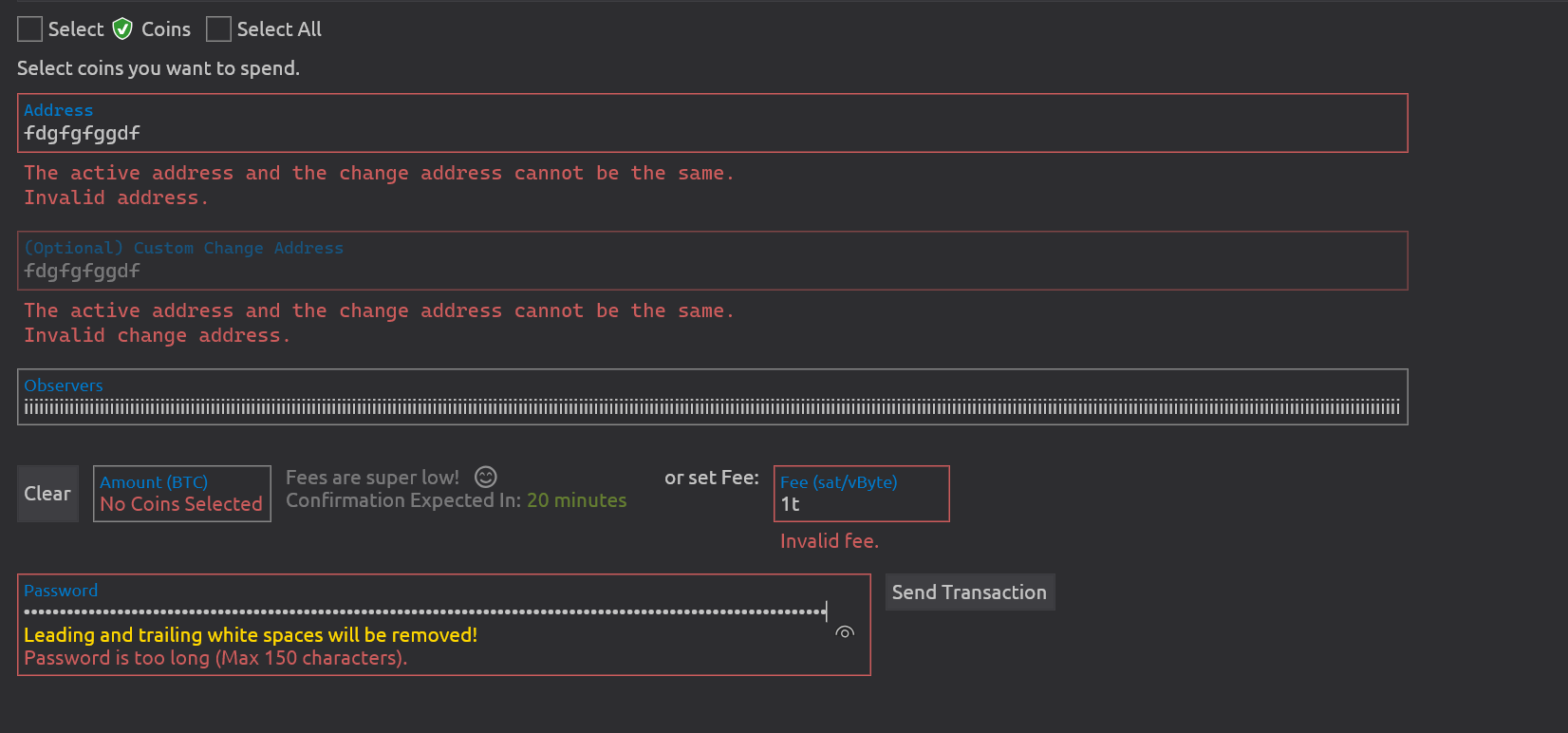 Validation errors with different design · Issue #3606 · WalletWasabi ...