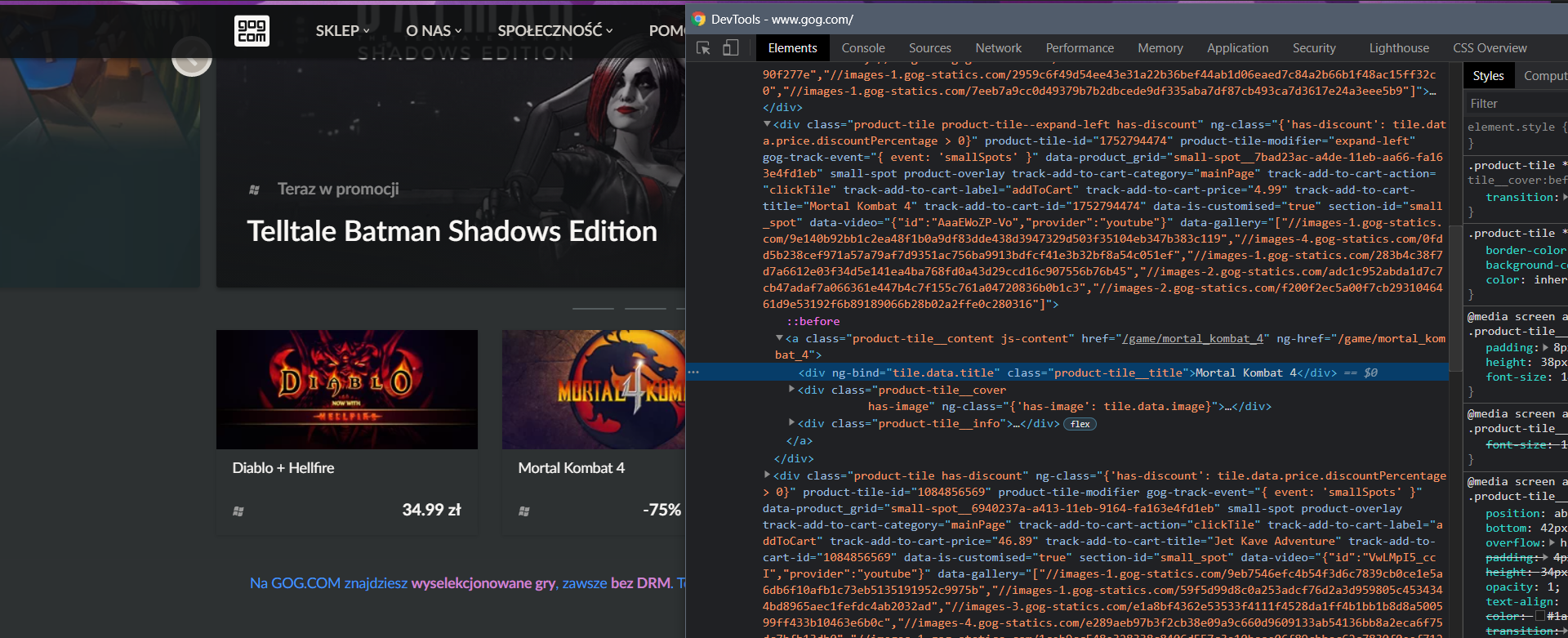 [Broken Website] gog.com · Issue #5635 · darkreader/darkreader · GitHub