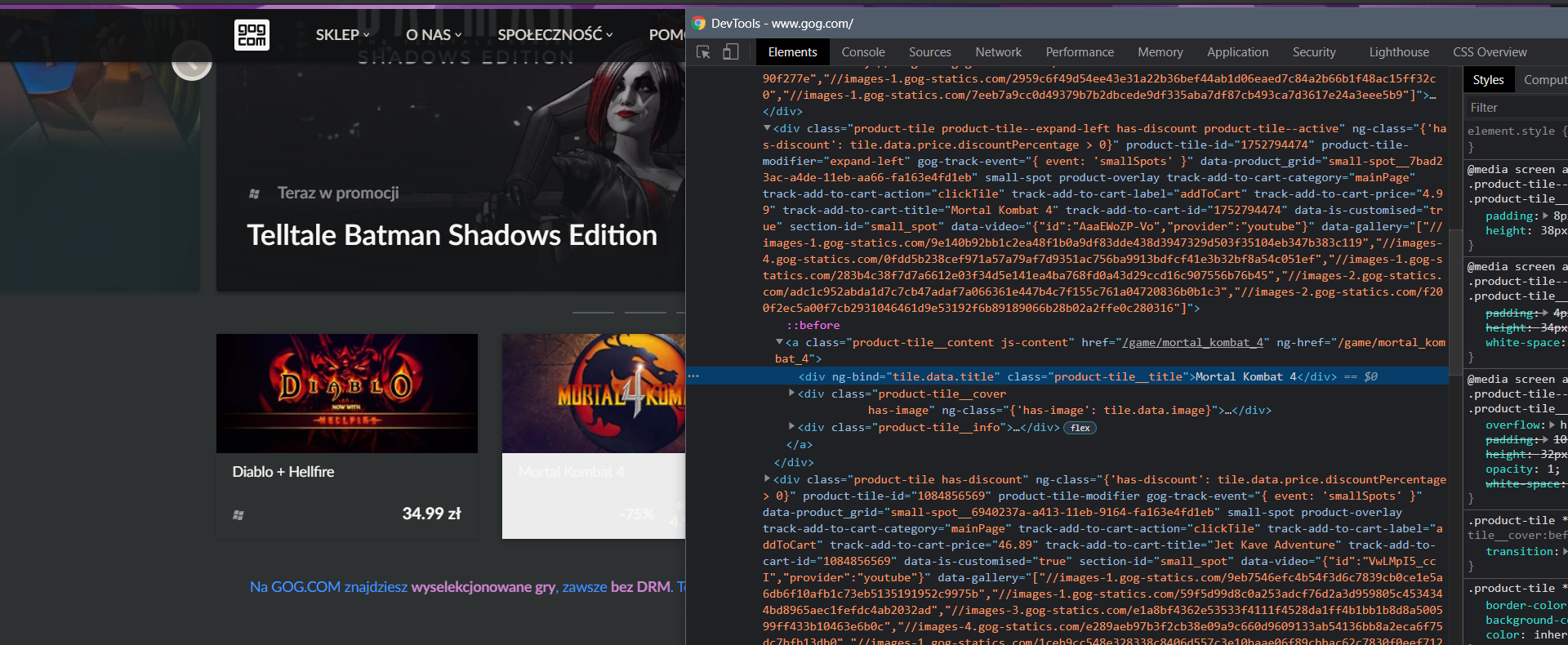 [Broken Website] gog.com · Issue #5635 · darkreader/darkreader · GitHub