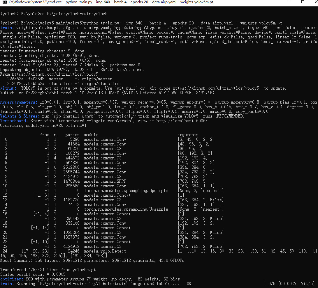 train: Scanning 'E:\yolo\yolov5-main\train_data\labels\train' images ...