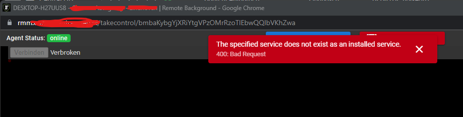 400: Bad Request when trying to connect to agent · Issue #955 ...