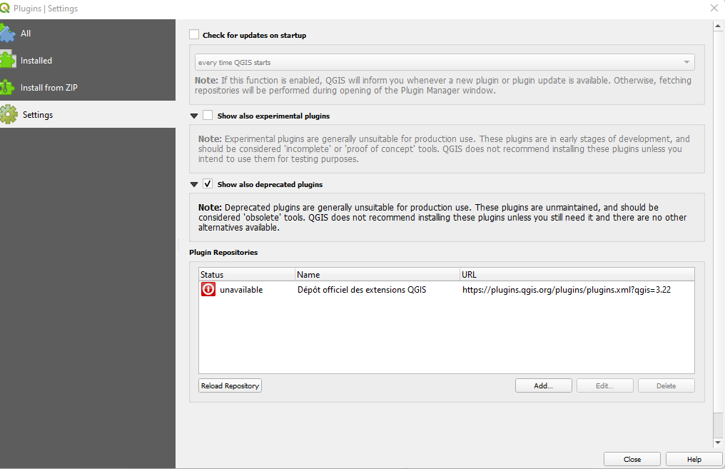 Plugins repository unavailable · Issue #47036 · qgis/QGIS · GitHub