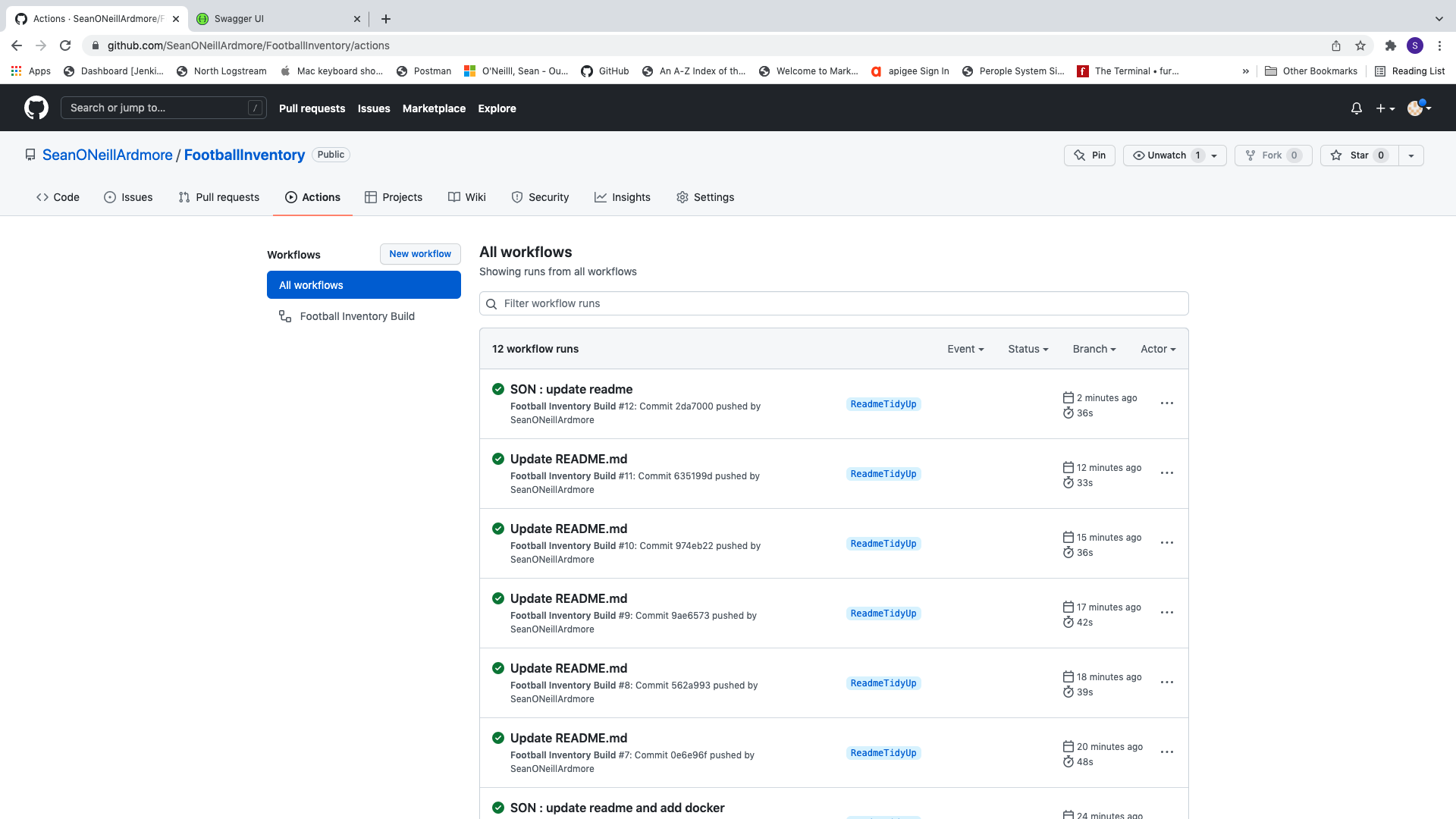 GitHub - SeanONeillArdmore/FootballInventory