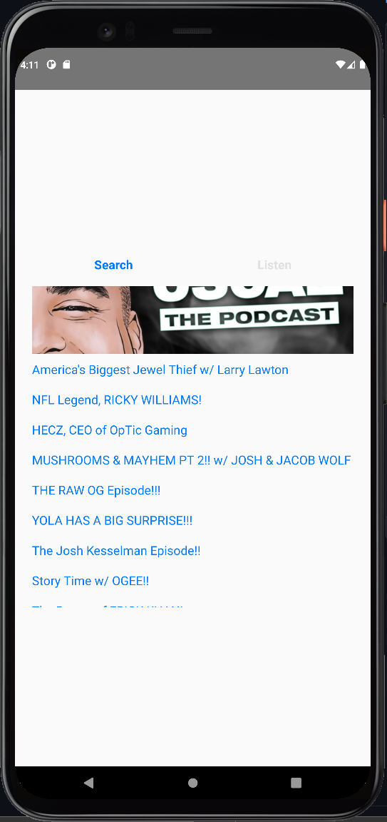 GitHub - ccrosbyisu/PodcastApp: Podcast app made in React-Native as a ...