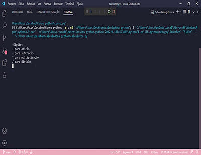 GitHub - LuanaFeliciano/CalculadoraPython: Calculadora simples feito ...