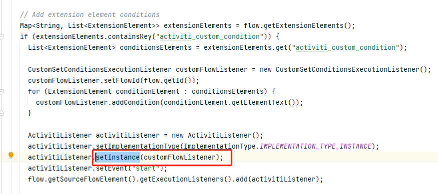 Cannot assign a value to executionListeners during dynamic process ...