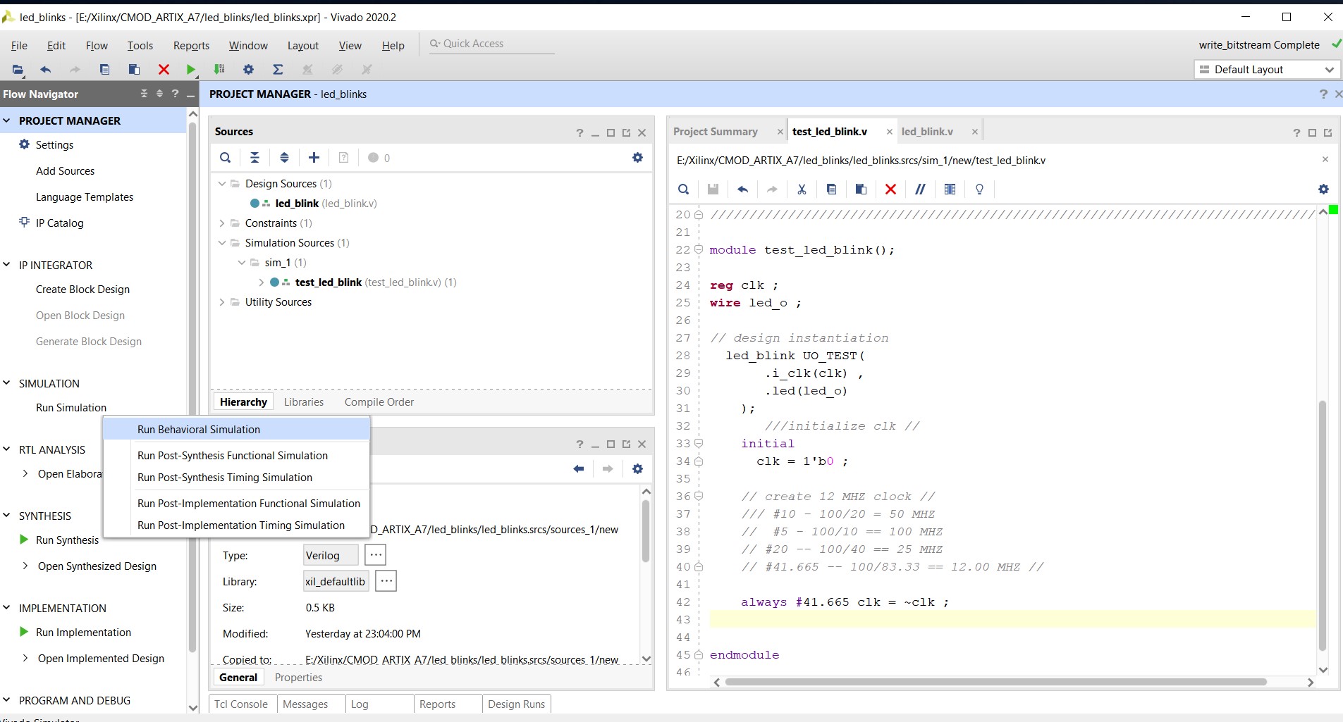 GitHub - jogeshsingh/Blinking_led_on_CMOD_A7_Artix_7-FPGA