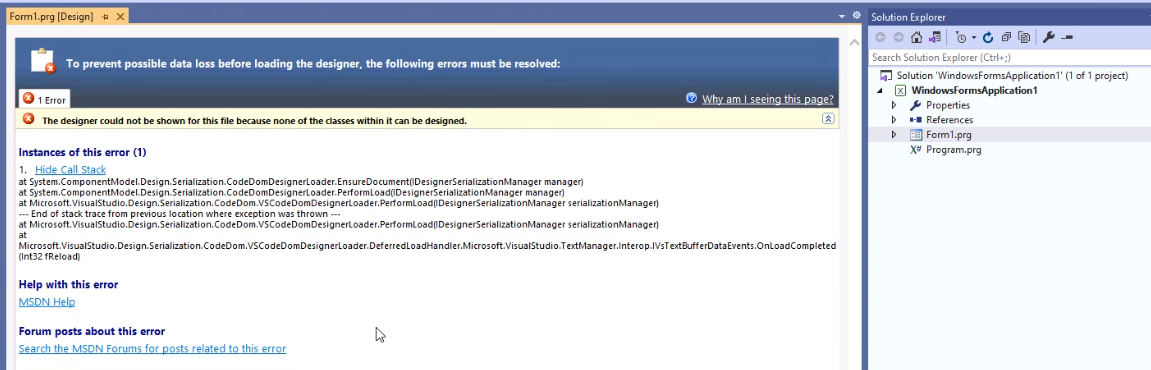 Error in WinForms designer X#2.8 and X#2.8a · Issue #661 · X-Sharp ...