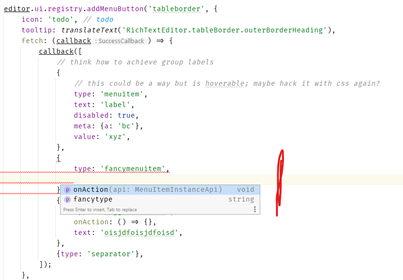 What is this fancymenuitem? · Issue #6363 · tinymce/tinymce · GitHub