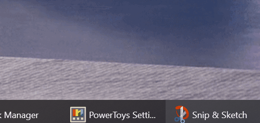 Settings context menu