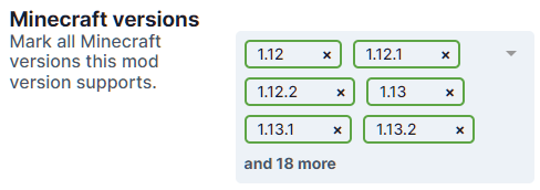 A screenshot of truncated versions