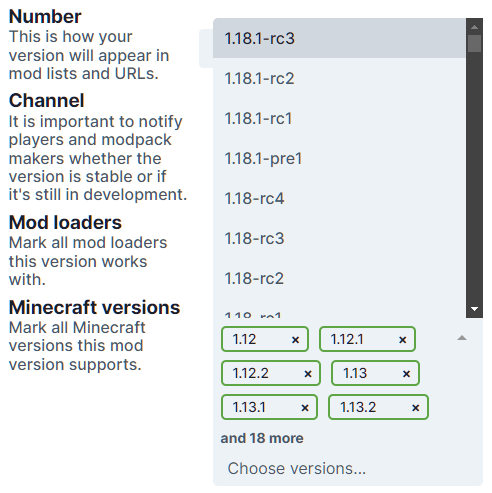 A screenshot of the combobox