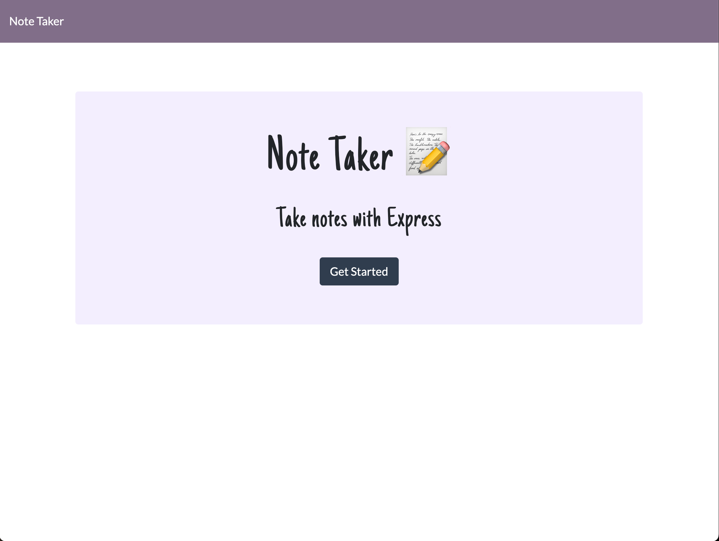 GitHub - Rbenney15/note-taker: This application is a Note Taker ...
