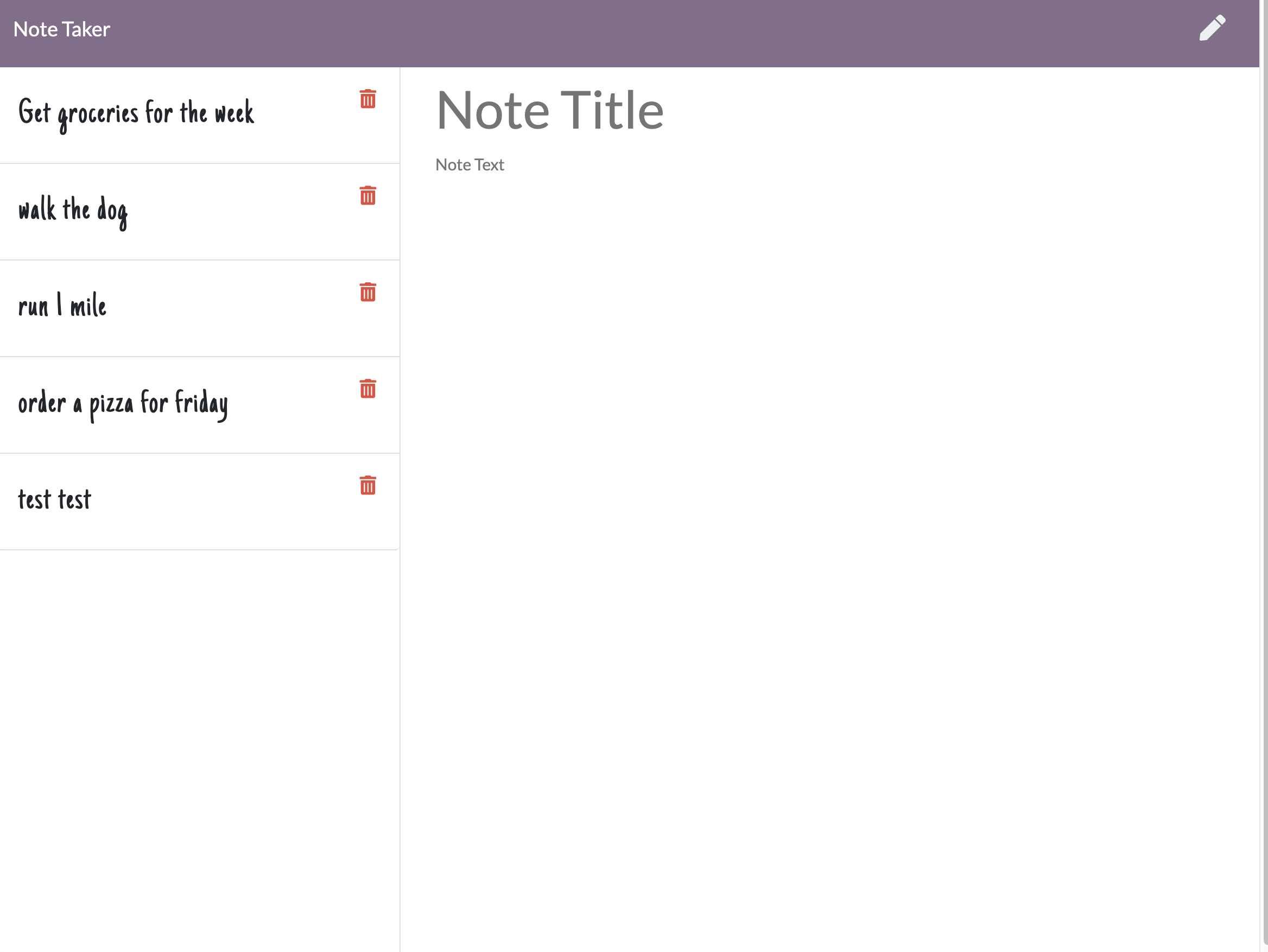 GitHub - Rbenney15/note-taker: This application is a Note Taker ...