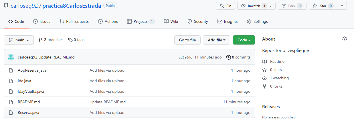 GitHub - carloseg92/practica8CarlosEstrada: Repositorio Despliegue