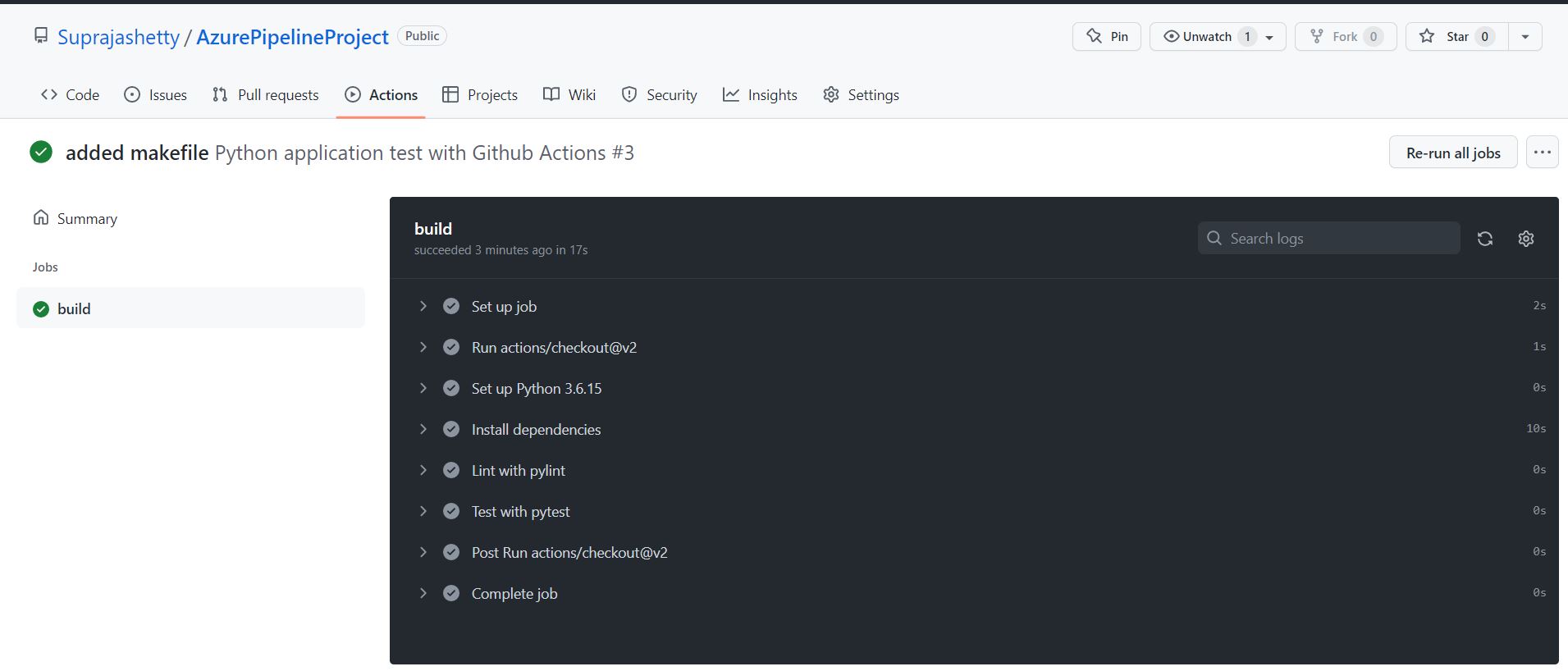 GitHub - Suprajashetty/AzurePipelineProject