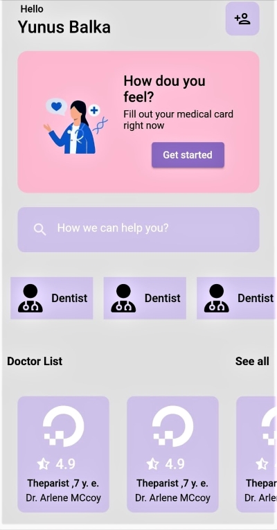 GitHub - balkayunus7/MedicalAppMainScreenUI