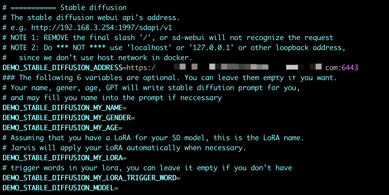 I start Jarvis and got an error message about 'stable diffusion' when
