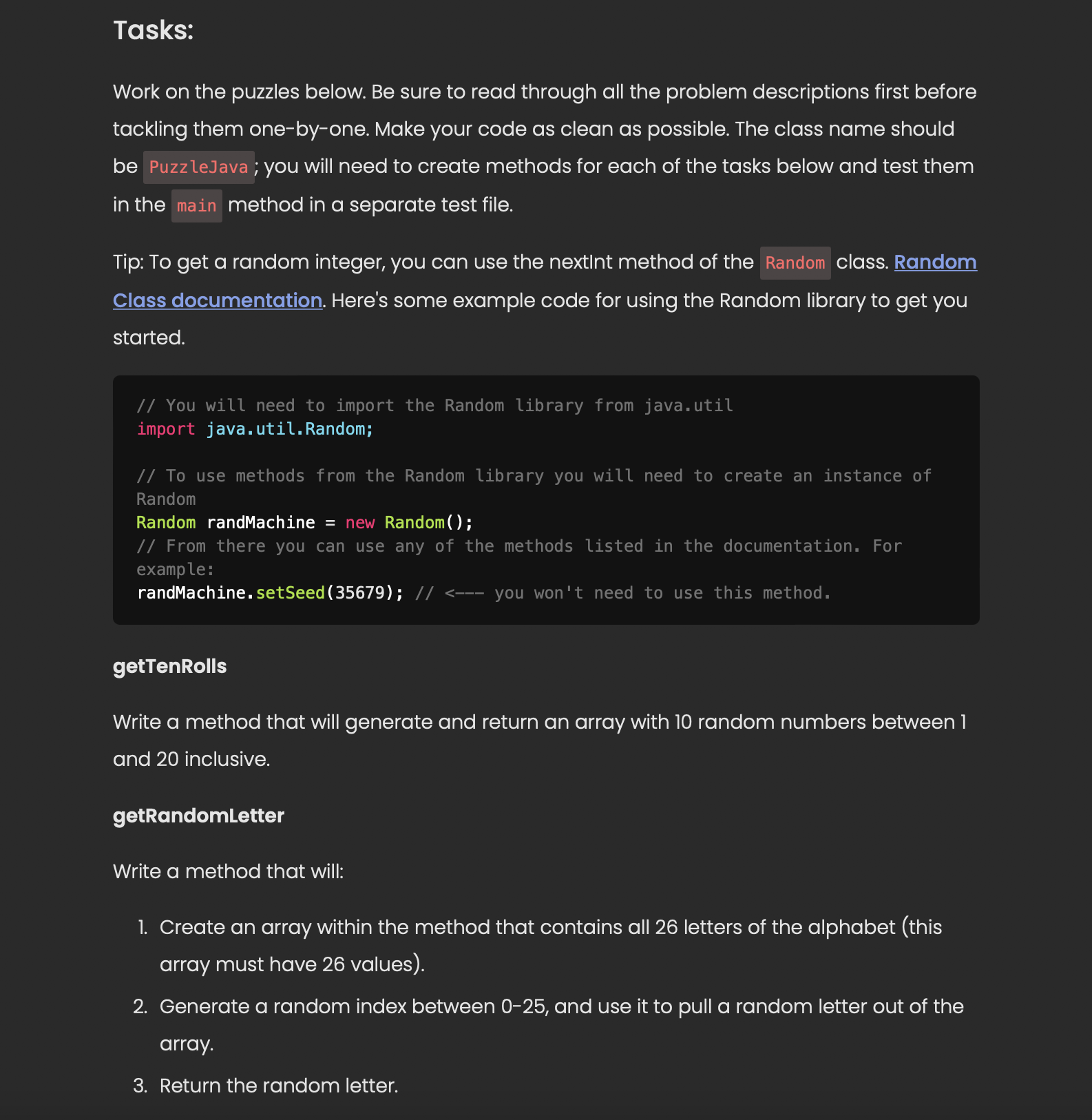 GitHub - rchuu/puzzling: java work
