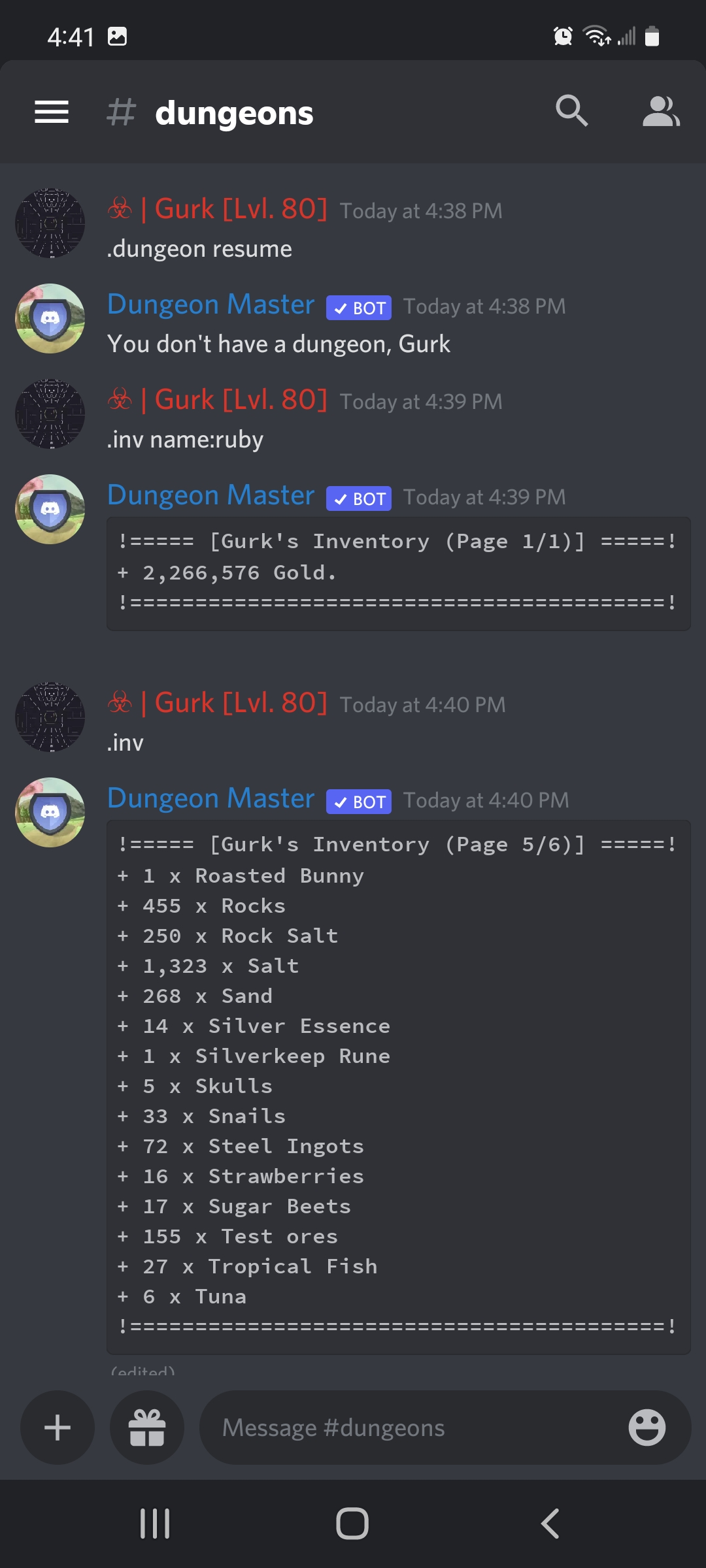 🐛 Bug Report: did not recieve dungeon rewards · Issue #1182 ...