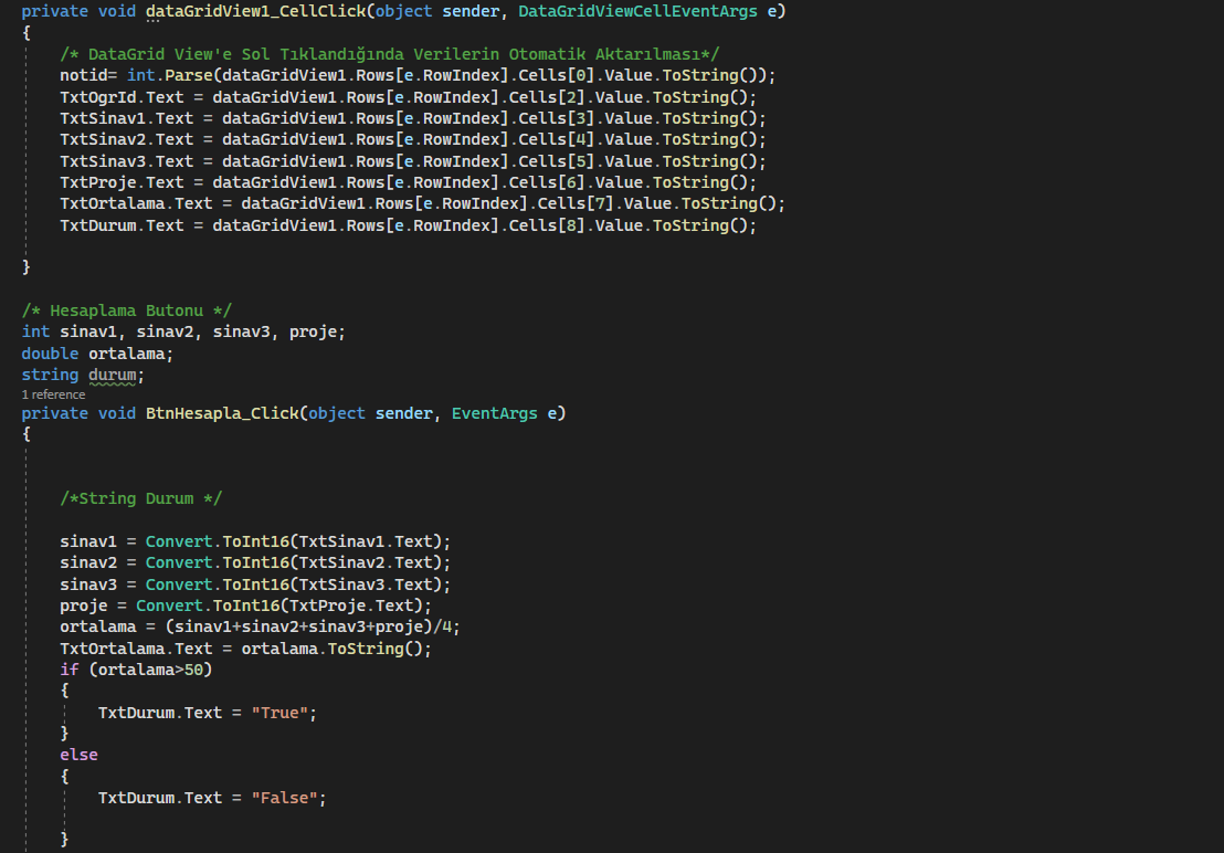 GitHub - Muratsaaglam/Mini-Okul-Not-Otomasyon: C# - SQL kodlama ile ...