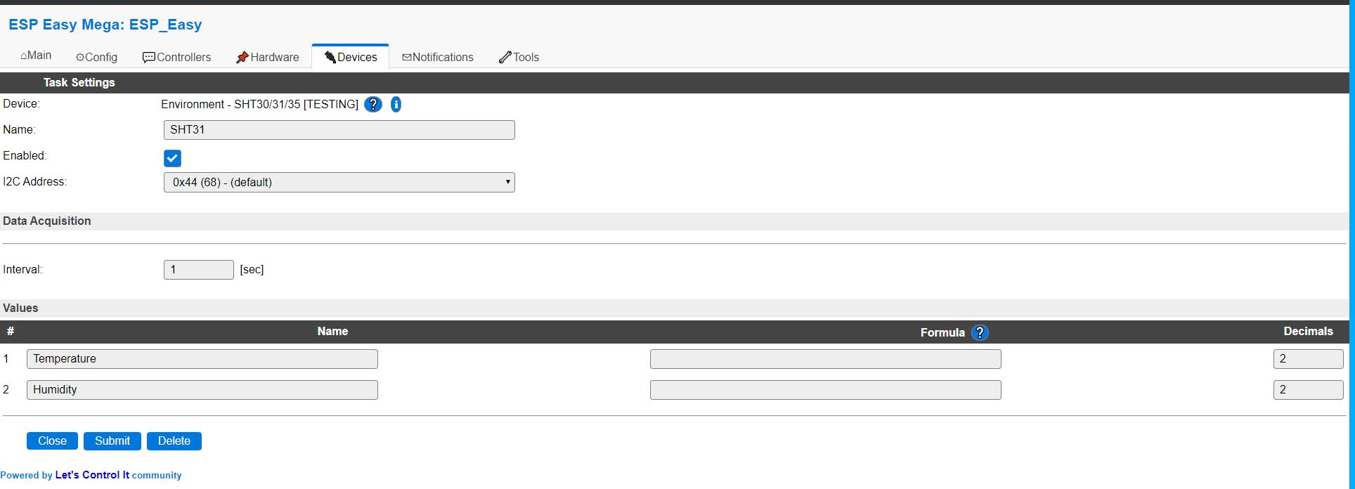 SHT3X plugin sometimes can't read data when the interval value is less ...