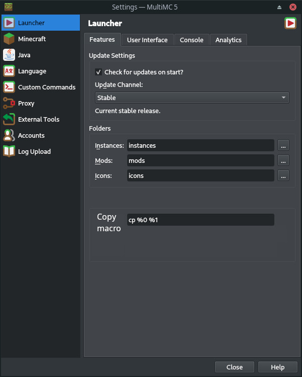 [SUGGESTION] Drag-and-drop behaviour macro · Issue #4654 · MultiMC ...