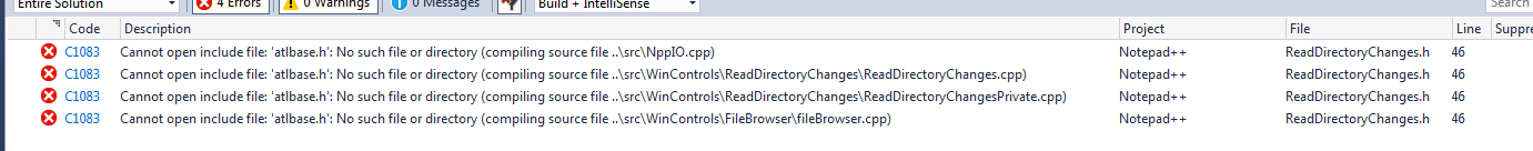 Unable to build with either VS2013 or VS2017 · Issue #4262 · notepad ...