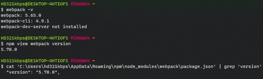 Wrong version Webpack · webpack · Discussion #15483 · GitHub