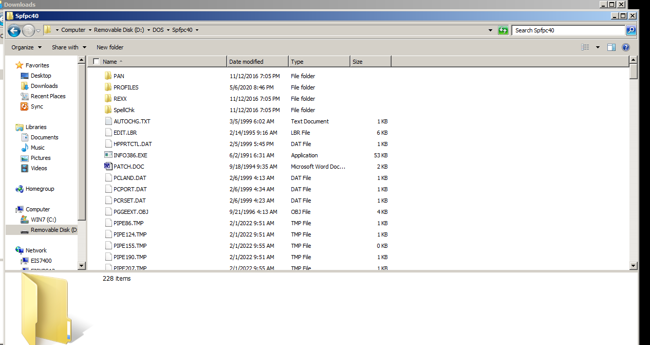 Sub directories and files not showing using DOSBox-x installation on ...