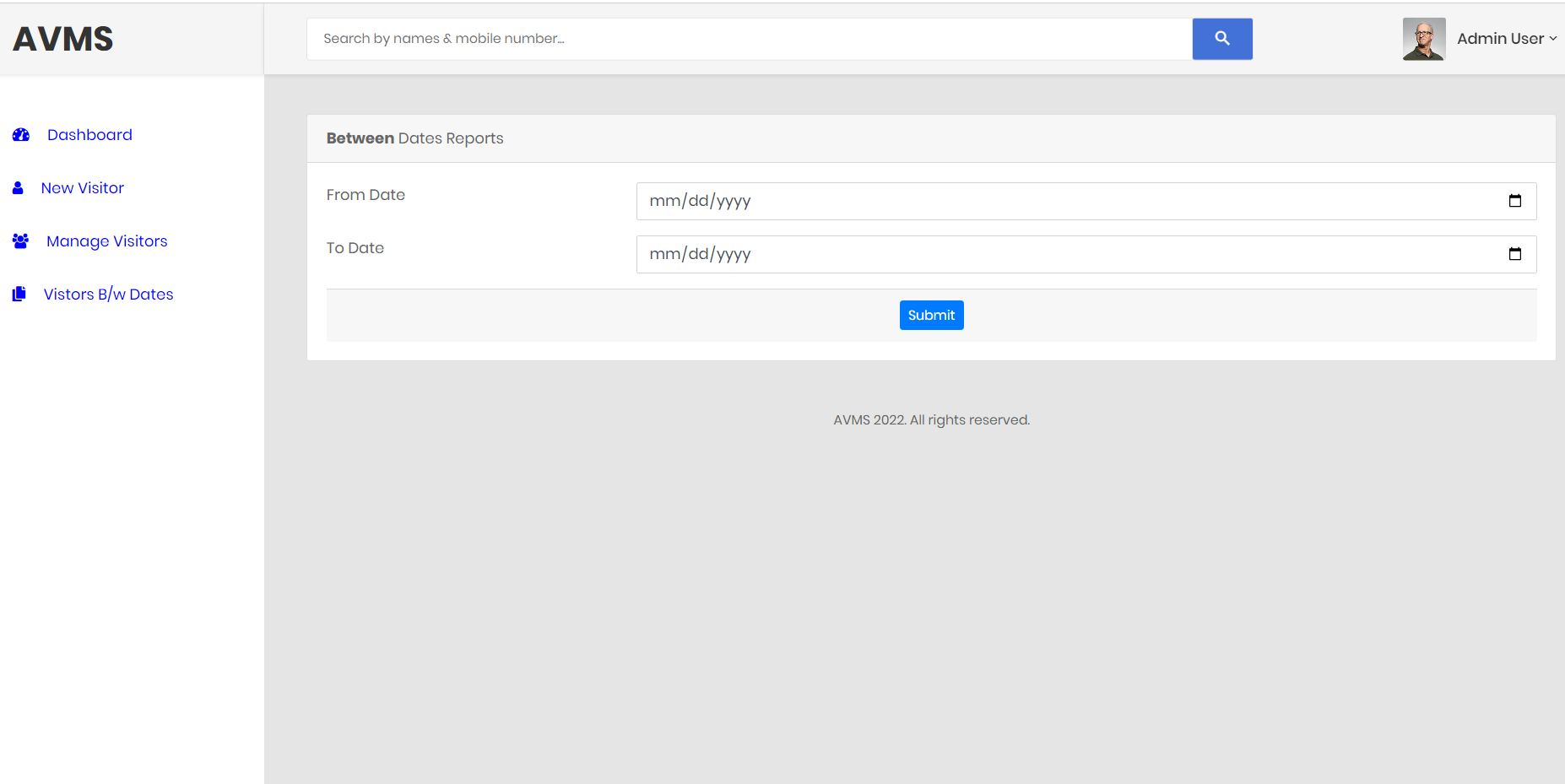 GitHub NishantNK17/AVMSProject Apartment Visitors Management System