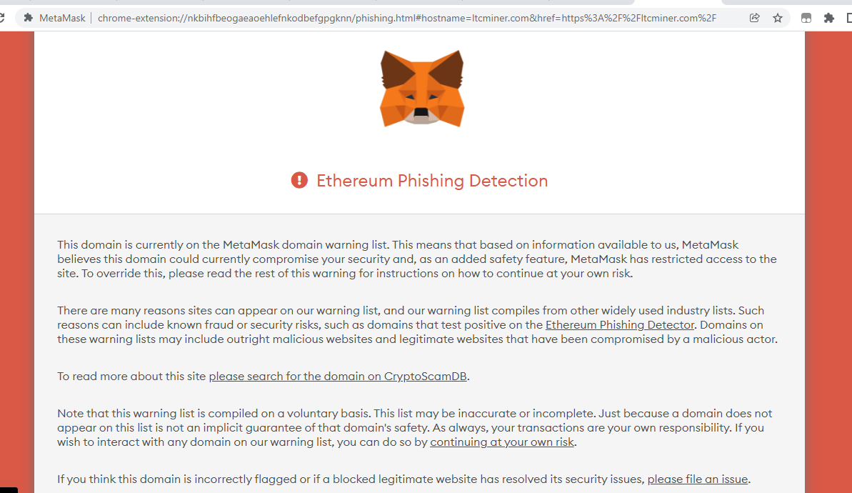 [Legitimate Site Blocked] ltcminer.com · Issue #6564 · MetaMask/eth ...