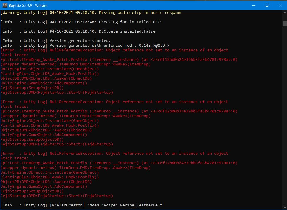 [EpicLoot 0.7.5 & 0.7.6] Unity Error for null references · Issue #125 ...