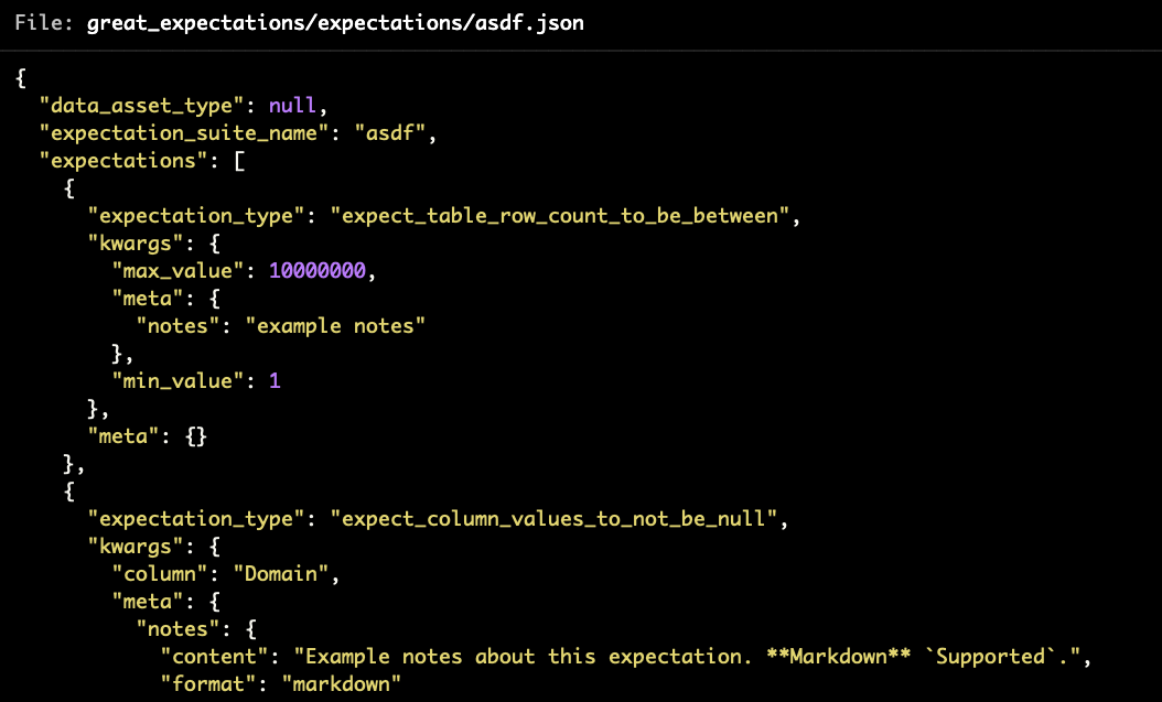 Comments not rendering in Data Docs and Validator output for v3 API ...