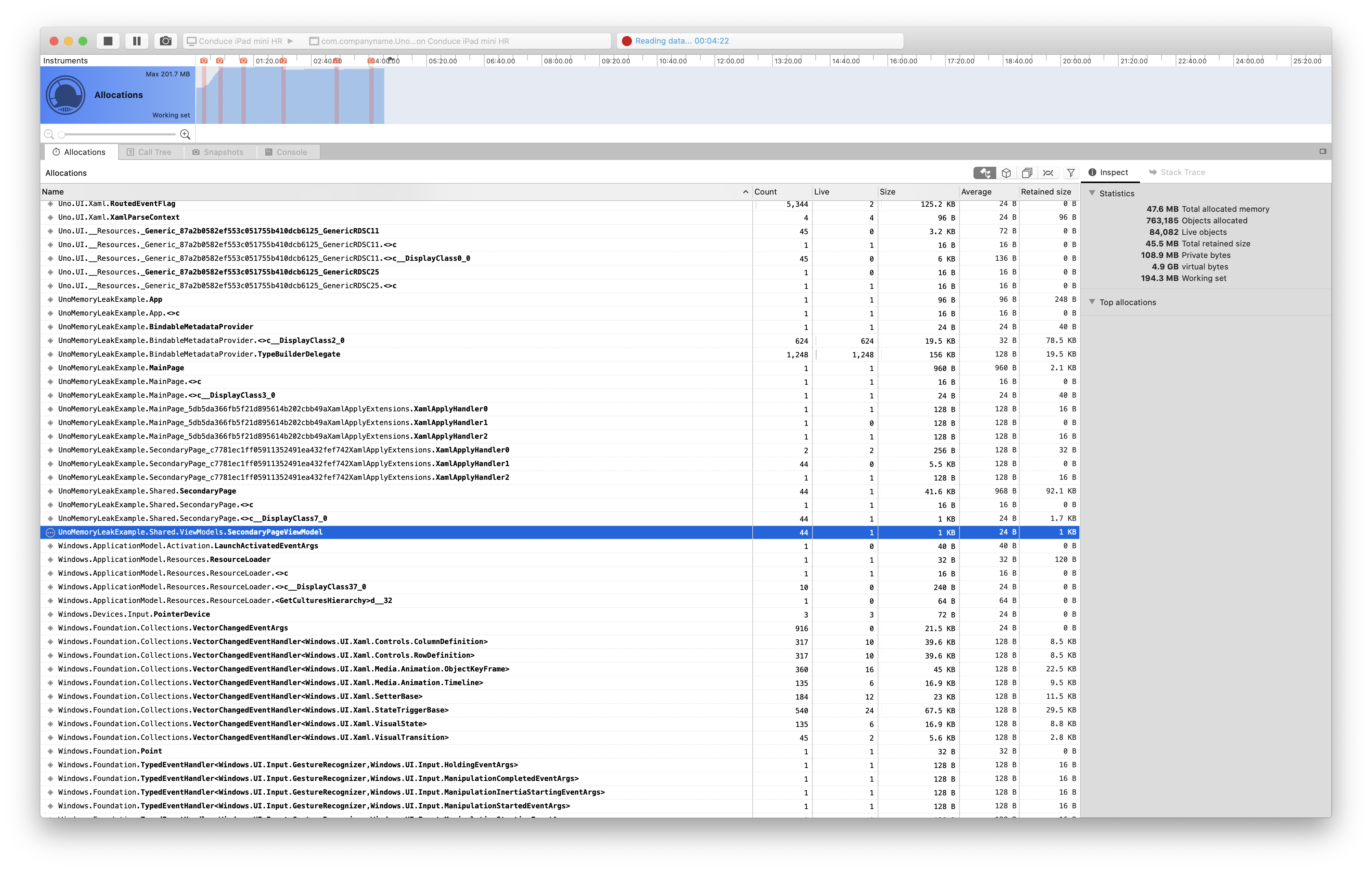 Memory leak in iOS when using x:Bind from View to View Model · Issue ...
