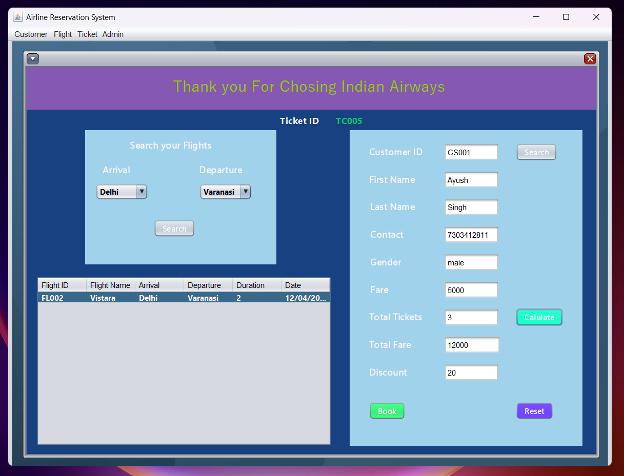 GitHub - ayush-singh05/AirLine-Reservation-System