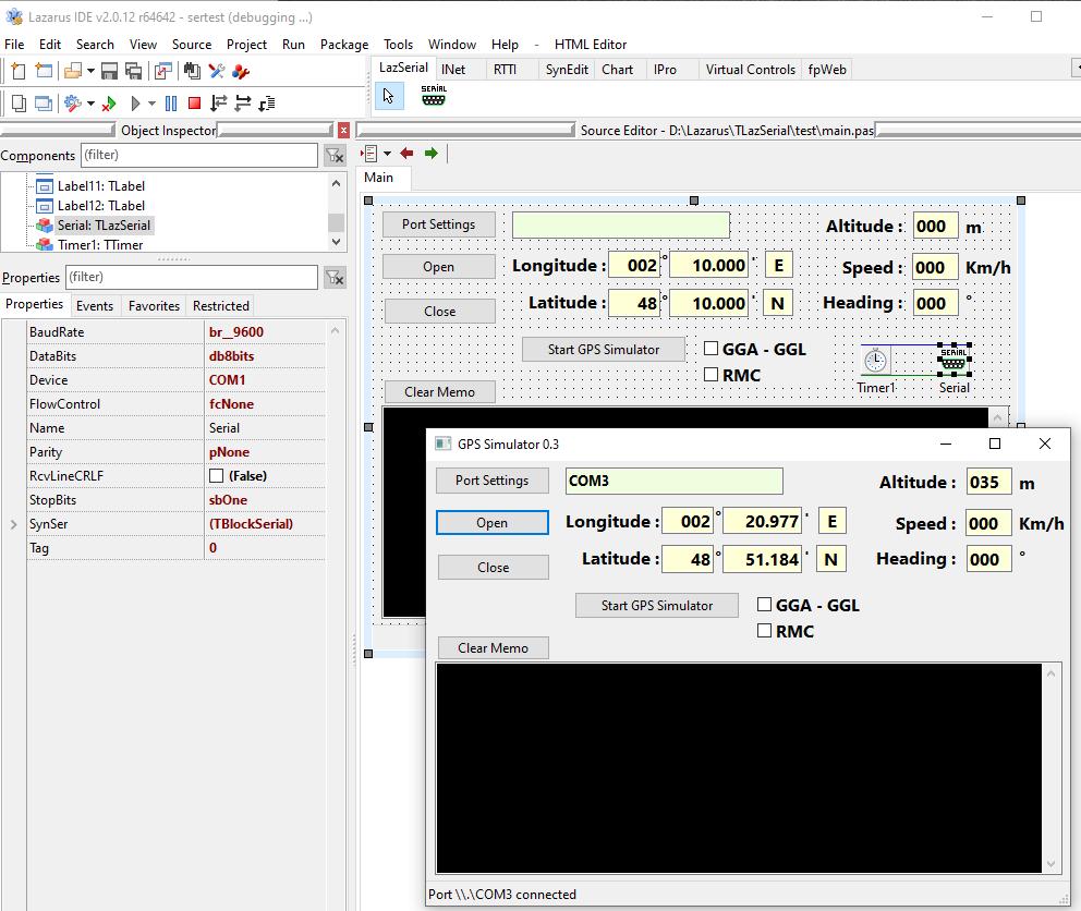 GitHub JurassicPork/TLazSerial Serial Port Component for Lazarus
