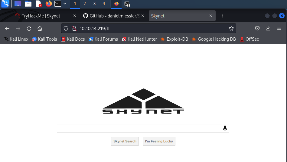GitHub - gkhns/skynet: Try Hack Me - skynet