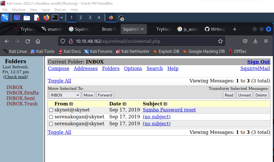 GitHub - gkhns/skynet: Try Hack Me - skynet