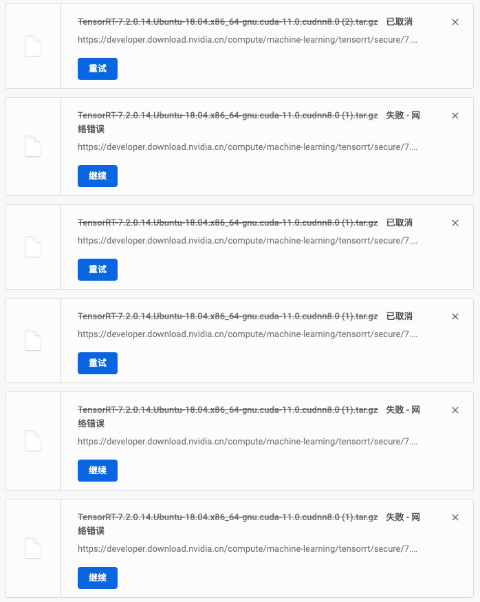 TensorRT binary always fails to download · Issue #801 · NVIDIA/TensorRT ...