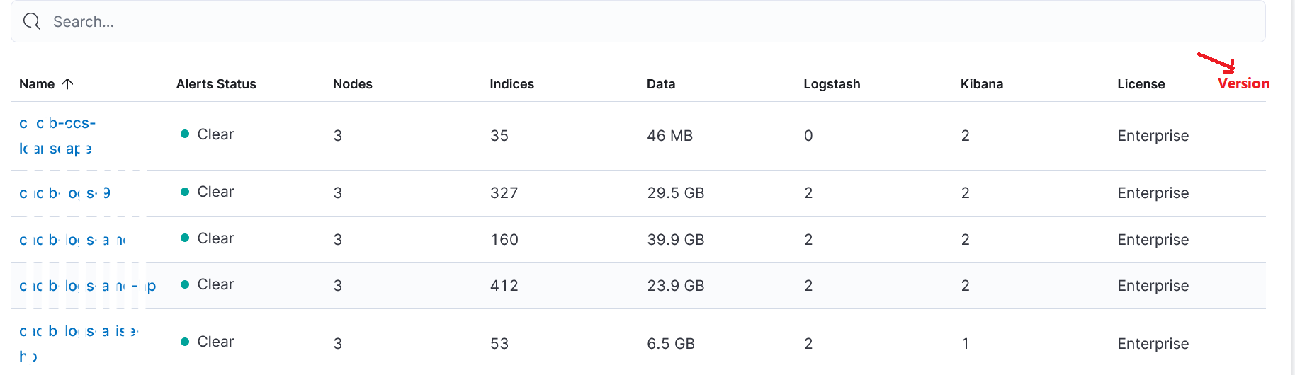 Show cluster version in Stack Monitoring cluster listing · Issue ...