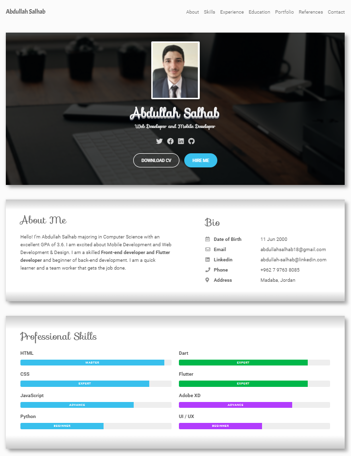 GitHub - Abdullah-Salhab/My-Resume: My Resume Website It's Great and ...