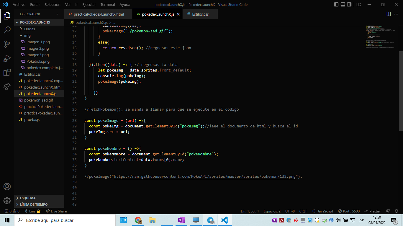 Duda al mostrar nombre en el HTML Pokedex · Discussion #585 · LaunchX ...